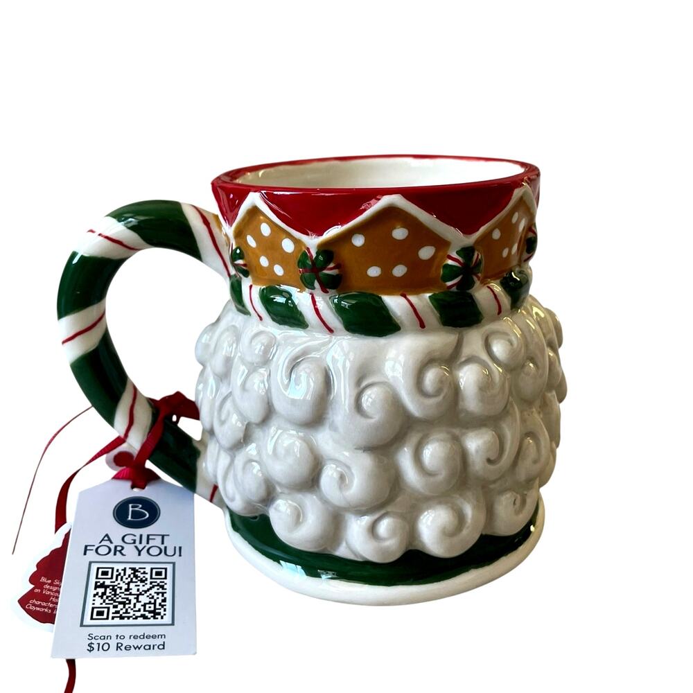 Blue Sky NUTCRACKER Christmas 16 oz MUG Heather Goldminc Clayworks New NWT - Picture 4 of 15